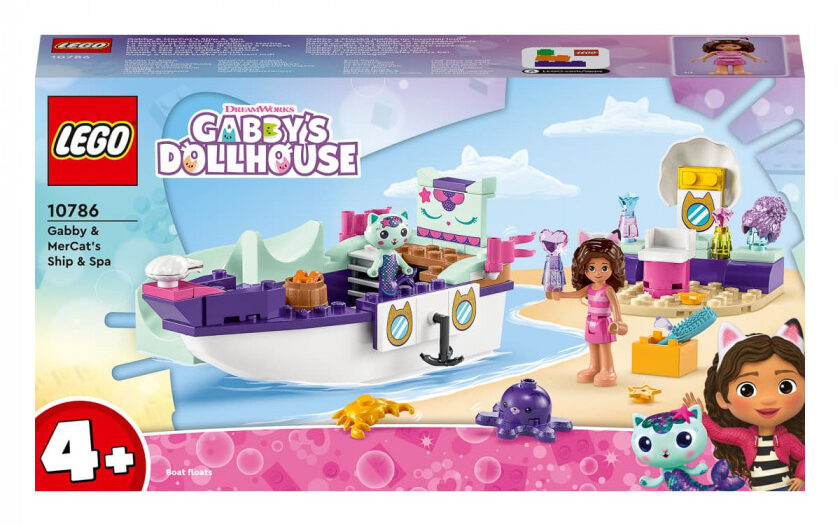LEGO Gabby's Dollhouse Корабель і спа Ґаббі й Нявки / "Антошка"
