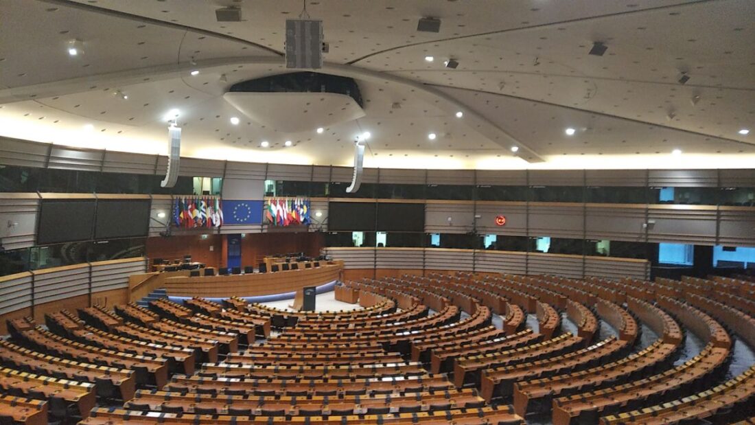 зала засідань у Європарламенті