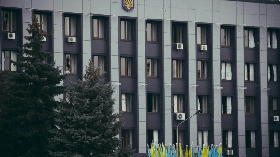 Будівля міськради в Бахмуті