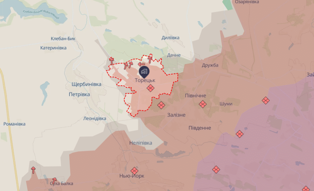 наступ