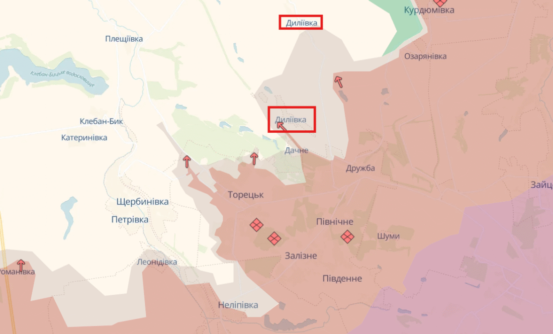 наступ