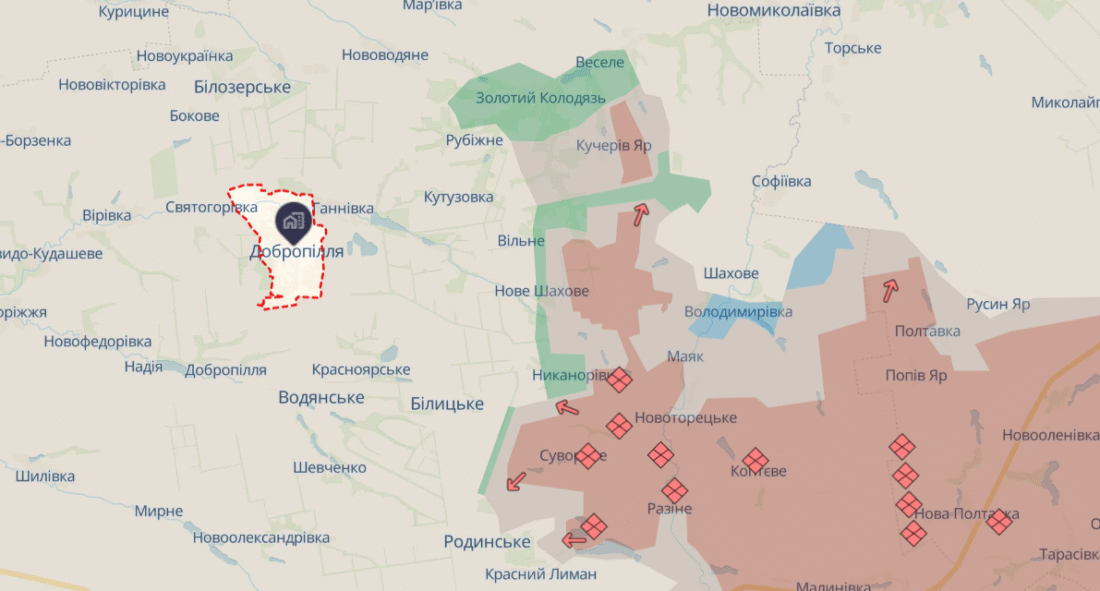 ситуація на добропільському напрямку