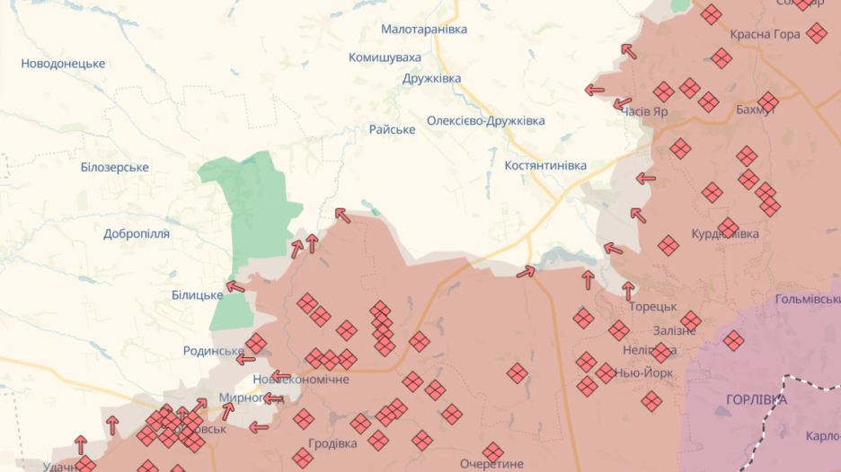 зміни на фронті