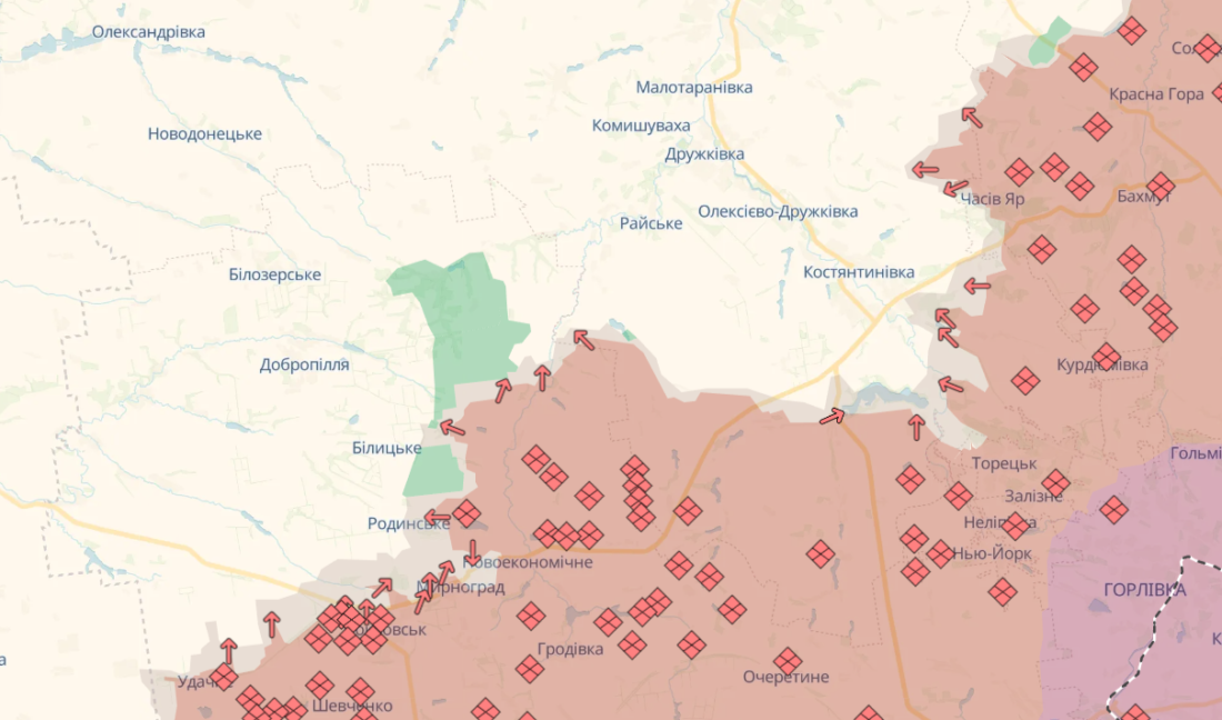 зміни на фронті