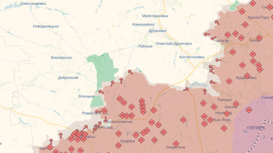 зміни на фронті