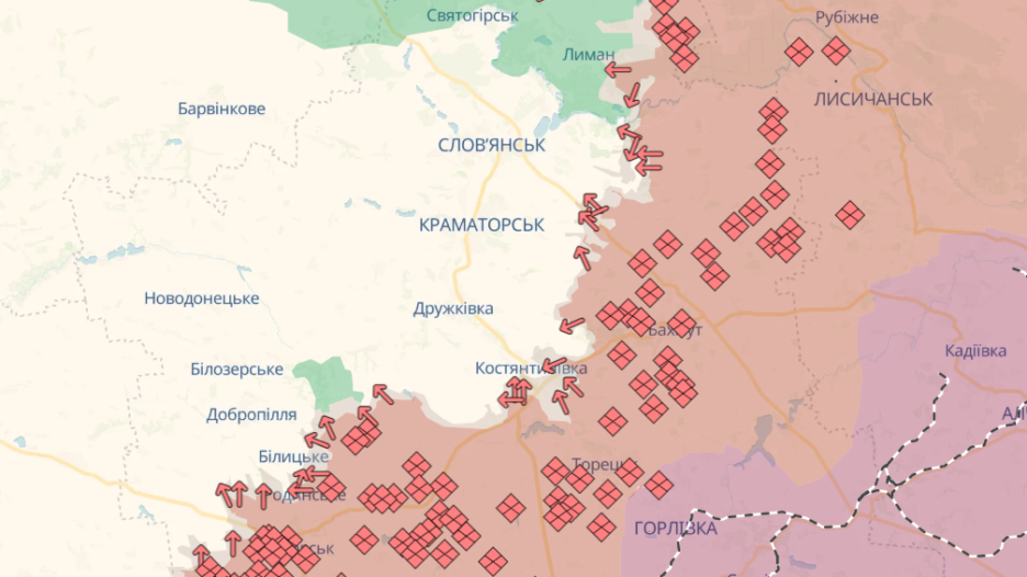 наступ