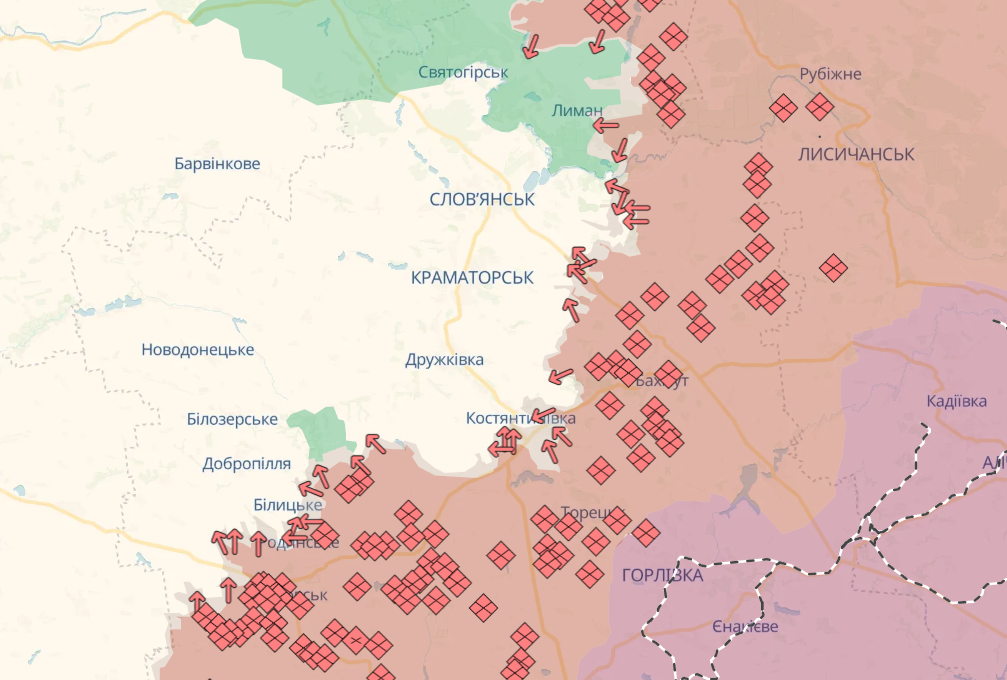 наступ